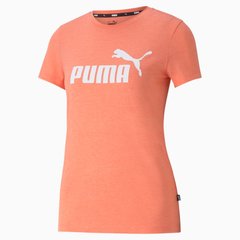 Футболка PUMA ESS LOGO HEATHER TEE 586876-24 Оранжевый, XS