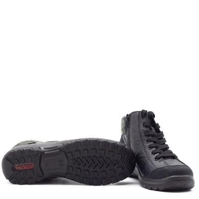 Ботинки RIEKER L7110-01 Черный, 36, 23,5 см
