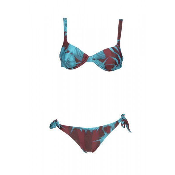 Bikini Arena Allover Con Ferretto, Due Pezzi, Tessuto MaxFit Resistente Al Cloro, Per Piscina E Mare