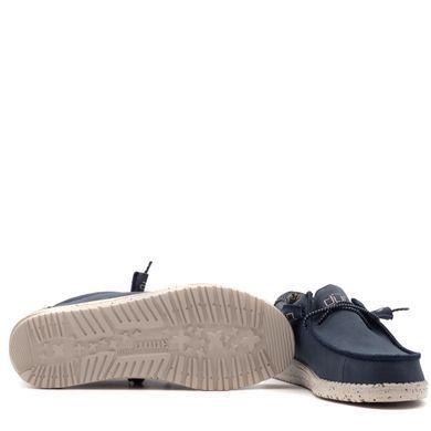 Мокасини HEY DUDE WALLY RECYCLED LEATHER Синий, 41, 26,5 см