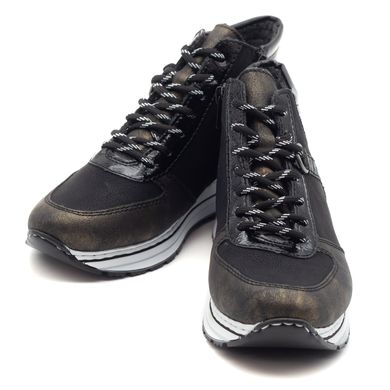 Ботинки RIEKER N6942-90 Черный, 36, 24 см