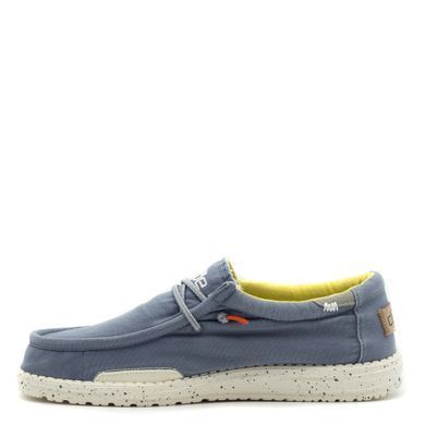 Мокасини HEY DUDE Wally Washed Blue Stone Yellow Голубой, 41, 26,5 см