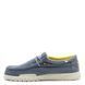 Мокасини HEY DUDE Wally Washed Blue Stone Yellow Голубой, 41, 26,5 см