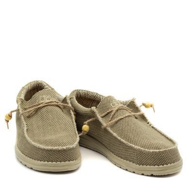 Мокасини HEY DUDE Wally Braided Nut Пісочний, 41, 26,5 см